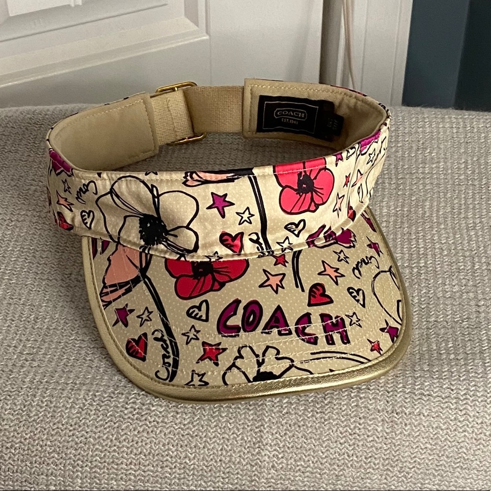 Coach poppy visor hat